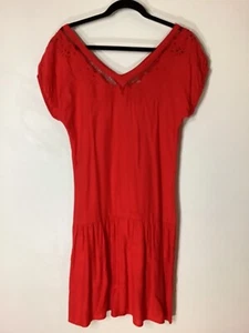 Satyuga Honolulu Hawaii Red Embroidered Dress (XS) - Picture 1 of 5