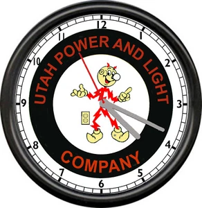 Reloj de pared Reddy Kilowatt Utah Power & Light Co electricista utilitario liniero letrero - Imagen 1 de 1