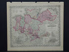 Colton's Maps, 1855, Authentic  Germany  R8#46