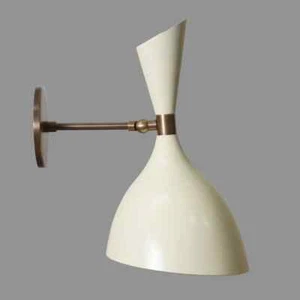 Wall Sconce Mid Century Stilnovo Style Brass Light Beside Wall Lamp For HandMad. - Picture 1 of 6
