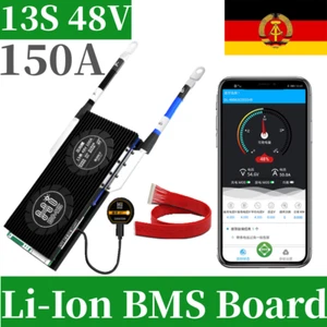 13S 48V 150A Li-Ion Akku BMS Protection Board + Programmierbares Bluetooth-Modul - Bild 1 von 12