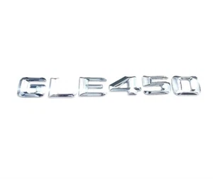 Genuine Size GLE450 Mercedes Benz Badge Decal Chrome Trunk Emblem Letter Number - Picture 1 of 8