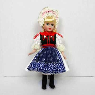 Eslovaquia Eslovaquia Traje Popular Muñeca 18" Disfraz Kroj Europa del Este Tradicional Foto 1 de 4