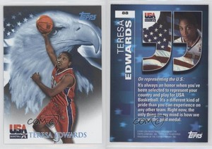 2000 Topps Team USA Teresa Edwards #88 HOF