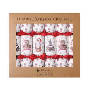 Wrendale Designs Deluxe Winter Wonderland Illustrated Animal Christmas Crackers - Picture 1 of 2