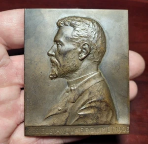 #01-51 ~ GUSTAVE LARROUMET - 1904 - J.C CHAPLAIN - Bronze 133,3g / médaille 勋章 - Foto 1 di 2