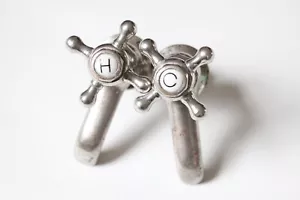 antique faucet bathroom sink | jl mott vtg victorian bath plumbing deco old sink - Picture 1 of 13