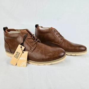 Madden Nyc Hoffman Chukka Boot Lace Up Cognac Mens Size 12 Brand New In Box - Picture 1 of 11