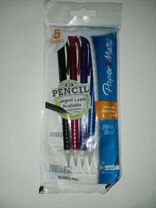 papermate write bros mechanical pencil 5 pack 0.7 mm#2 (lot of 5) - Picture 1 of 1