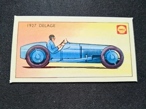 1970 Shell Racing Cars of the World Card # 12 1927 Delage (EX) - Picture 1 of 3