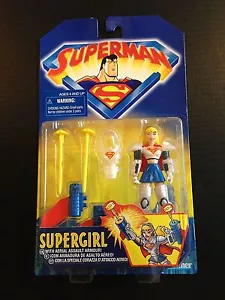 1998 Kenner DC Comic Super Girl figura de acción Super Girl con armadura de asalto NISP - Imagen 1 de 4