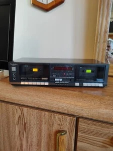 Technics RS-B11W Stereo Dual Cassette Deck Vintage Recorder Partially Tested - Picture 1 of 9