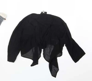 Coast Womens Black V-Neck Viscose Blend Cardigan Size M - Picture 1 of 12