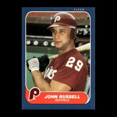 John Russell 1986 Fleer Philadelphia Phillies #448 R318H 48 - Image 1 of 2
