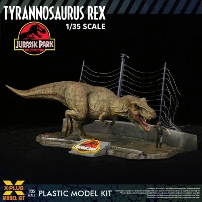 Jurassic Park Plastic Model Kit 1:35 Tyrannosaurus Rex 42 cm - Unpainted - Immagine 1 di 4