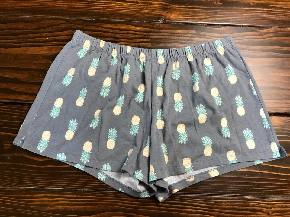 Pantalones cortos Sonoma, para mujer talla mediana, gris, piña, salón, íntimos Foto 1 de 4