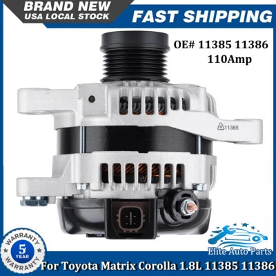 Alternator For Toyota Matrix 2009 2010 Corolla 2009 2010 2011 2012 2013 11385 Foto 1 de 4