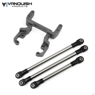 Vanquish VPS07858 Currie F9 Servo Mount Kit Grey : Axial SCX10-II - Image 1 of 3