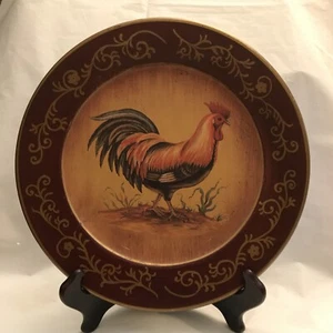 THE ROOSTER.DECORATIVE HEAVY CERAMIC PLATE BY HUNTINGTON. - Picture 1 of 6