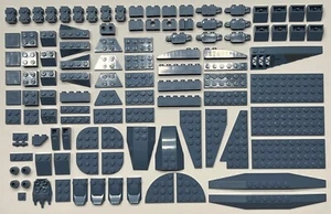 Lego Menge über 100 sandblaue Steine Platte Fliese Stck. - Bild 1 von 7