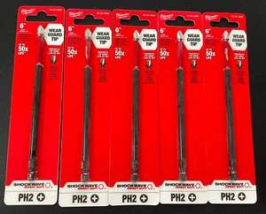 5er-Pack Milwaukee 48-32-4802 Kreuzschlitz Power Bit brandneu - Bild 1 von 4