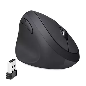 Perixx Perimice-719 Left Handed Wireless Ergonomic Vertical Mouse 3 Level DPI - Picture 1 of 9