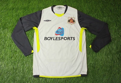 SUNDERLAND 2009-2010 FOOTBALL SOCCER L/S SHIRT JERSEY AWAY UMBRO ORIGINAL SIZE M - Image 1 of 4