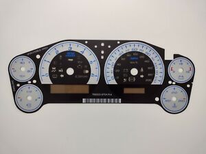Custom Silver Gauge Face Overlay for 2007-2013 GM Truck and SUV Clusters Z71 New
