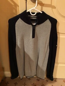Nauitica Jeans Pullover Half Zip grau Größe L - Bild 1 von 2