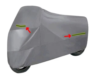TELO COPRI MOTO COPRIMOTO NYLON IMPERMEABILE CATARIFRANGENTE 232x100x125cm - Foto 1 di 2