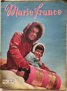 MARIE-FRANCE n° 58 du 27 Décembre 1945 revue mode couture femme ancien magazine - Picture 1 of 4