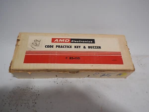 Vintage AMD Electronic Products Model 85-110 Code Practice Key & Buzzer NOS - Bild 1 von 4
