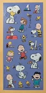 Charles M. Schulz Peanuts Characters Snoopy Sticker Sheet - Picture 1 of 1
