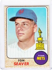 AM: 1968 Topps Baseball Card #45 Tom Seaver New York Mets - ExMt-NrMt