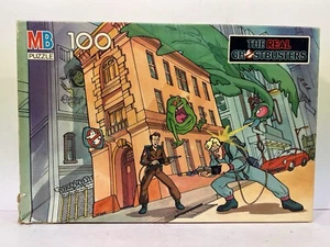 Vintage 1987 MB The Real Ghostbusters  100 Piece Puzzle #4757-7  Complete - Picture 1 of 4
