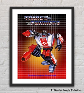 Transformers G1 1985 Red Alert Box Artwork Glossy Retro Poster Unframed T0027 - Picture 1 of 6