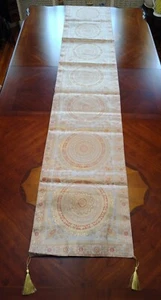 Runner da tavolo Banarsi Designs dipinto a mano design mandala deluxe 16"x120" - Foto 1 di 10