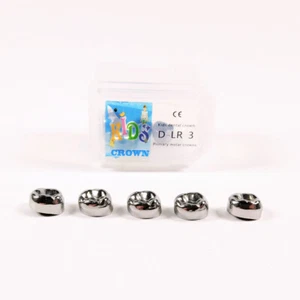 5 x Dental Kids Primary Molar Crown Stainless Steel Pediatric 48 Sizes Chose Kid - Picture 1 of 11