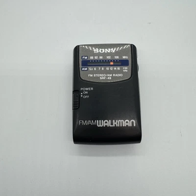 Sony Walkman SRF-49 FM/AM Portable Pocket Radio Vintage Tested Working - Image 1 of 4
