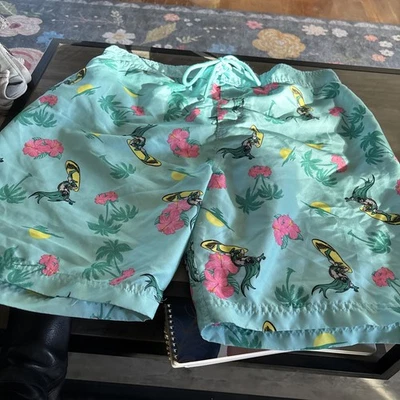 Bañador Batman Surfing XL Floral Hawaiano Board Shorts DC Comics Azul Usado en Excelente Condición Foto 1 de 4