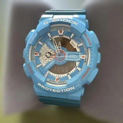 Casio G Shock GA 110NC Blue Band Digital Analog Watch Colorful Japan Model - Image 1 of 4