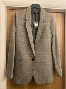 Next Tartan Checked Suit Jacket/Blazer Size 12 - Picture 1 of 6
