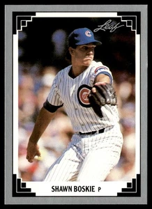 1991 Leaf Shawn Boskie Chicago Cubs #221 - Picture 1 of 2
