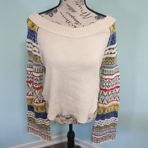 Free People Fairground Thermal Top medium boho festival hippie Bohemian - Picture 1 of 6