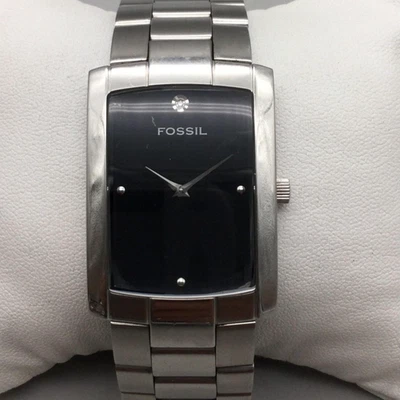 Fossil Arkitekt FS-4034 Watch 29mm Black Dial Stainless New Battery 7.25" - Image 1 of 4