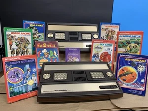 Vintage 1979 Intellivision Videospiel Lot 2 Konsolen 8 Spiele teils selten ungetestet - Bild 1 von 20