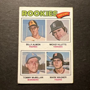 1977 Topps - Rookie Shortstops Bill Almon, Mark Wagner, Mickey Klutts #490 (RC) - Picture 1 of 2