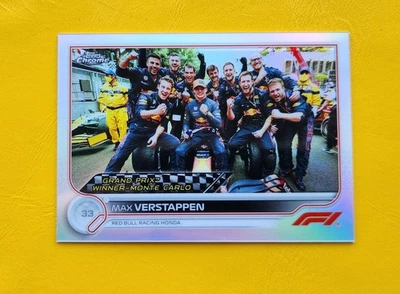 2022 Formula 1 Topps Chrome Max Verstappen #155 Refractor F1 Red Bull Racing - Image 1 of 2