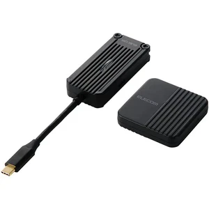 ELECOM USB Type-C Wireless HDMI Transmitter Receiver Set Black DH-CW4K110BK - Picture 1 of 10