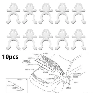 10 x Car Bonnet Hood Rod Holder Clips Replacement 65722-01E00 - Picture 1 of 7